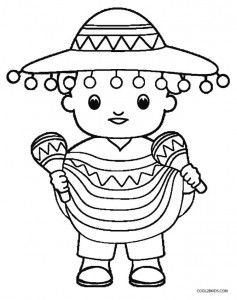 Cinco De Mayo Coloring Pages To Print School 237x300 Cinco De Mayo Coloring Pages To Print School