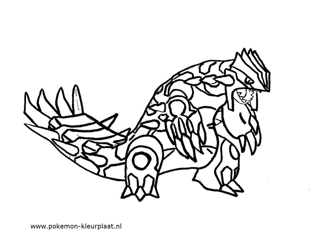 1010x791 Primal Groudon Coloring Page By Jpijl