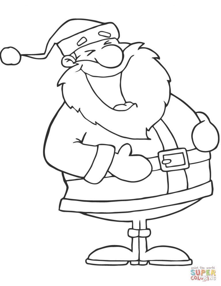 768x993 Coloring Pages Of Santas Around The World Best Laughing Santa