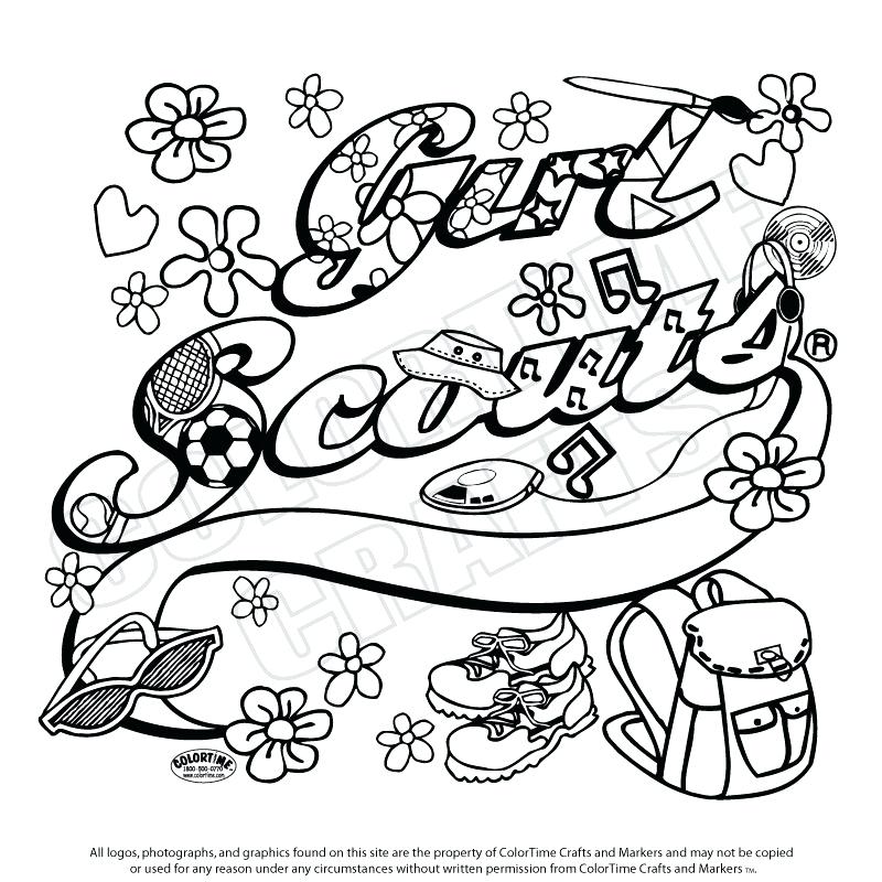 800x800 Daisy Girl Scout Law Coloring Pages Cookie All Page For Free