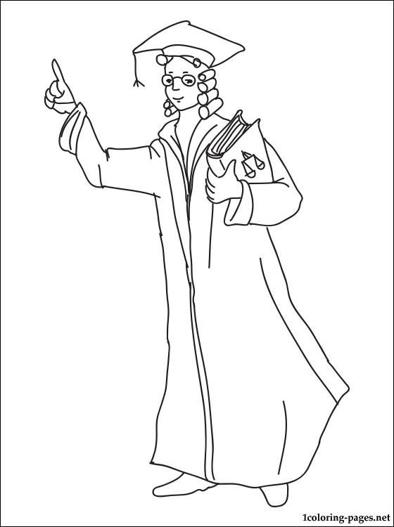 560x750 Lawyer Coloring Page Coloring Pages