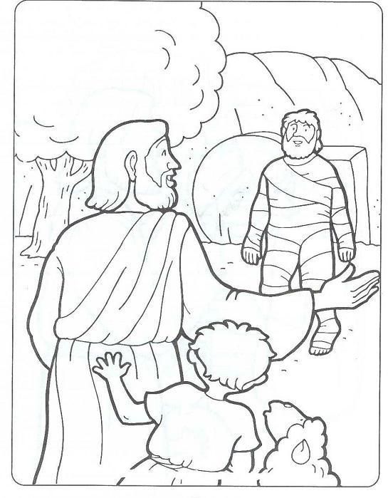 545x699 Day 2 Coloring Page Lazarus New Lazarus Sunday
