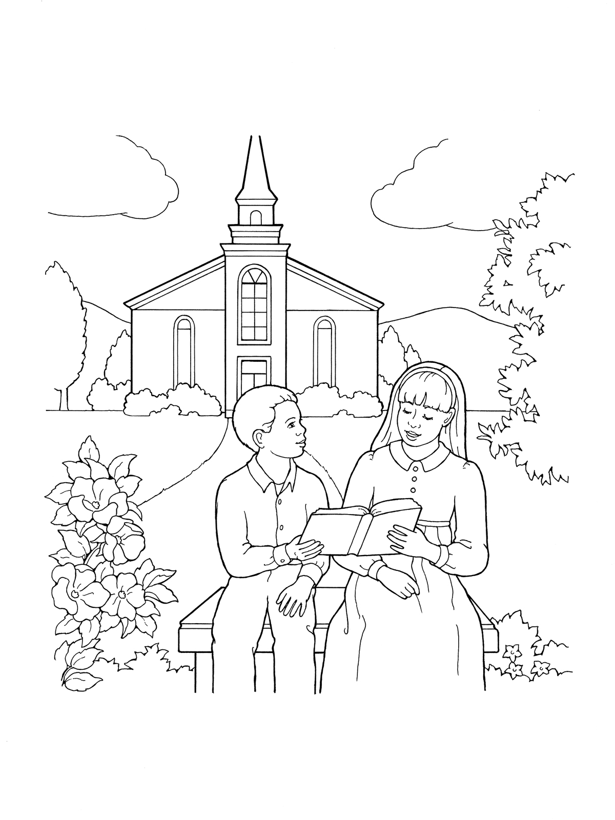 Lds Church Building Coloring Page 1200x1600 Lds Church Building Coloring Page
