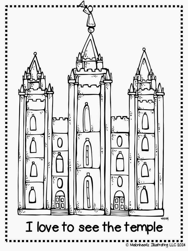 Melonheadz Lds Illustrating I Love To See The Temple Coloring 720x960 Melonheadz Lds Illustrating I Love To See The Temple Coloring