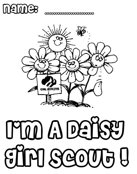 577x730 Daisy Scout Coloring Page For My Girls ) Ideas And Such