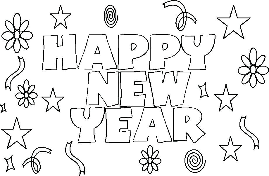 Happy New Year Coloring Pages Packed With New Years Coloring Pages 920x603 Happy New Year Coloring Pages Packed With New Years Coloring Pages
