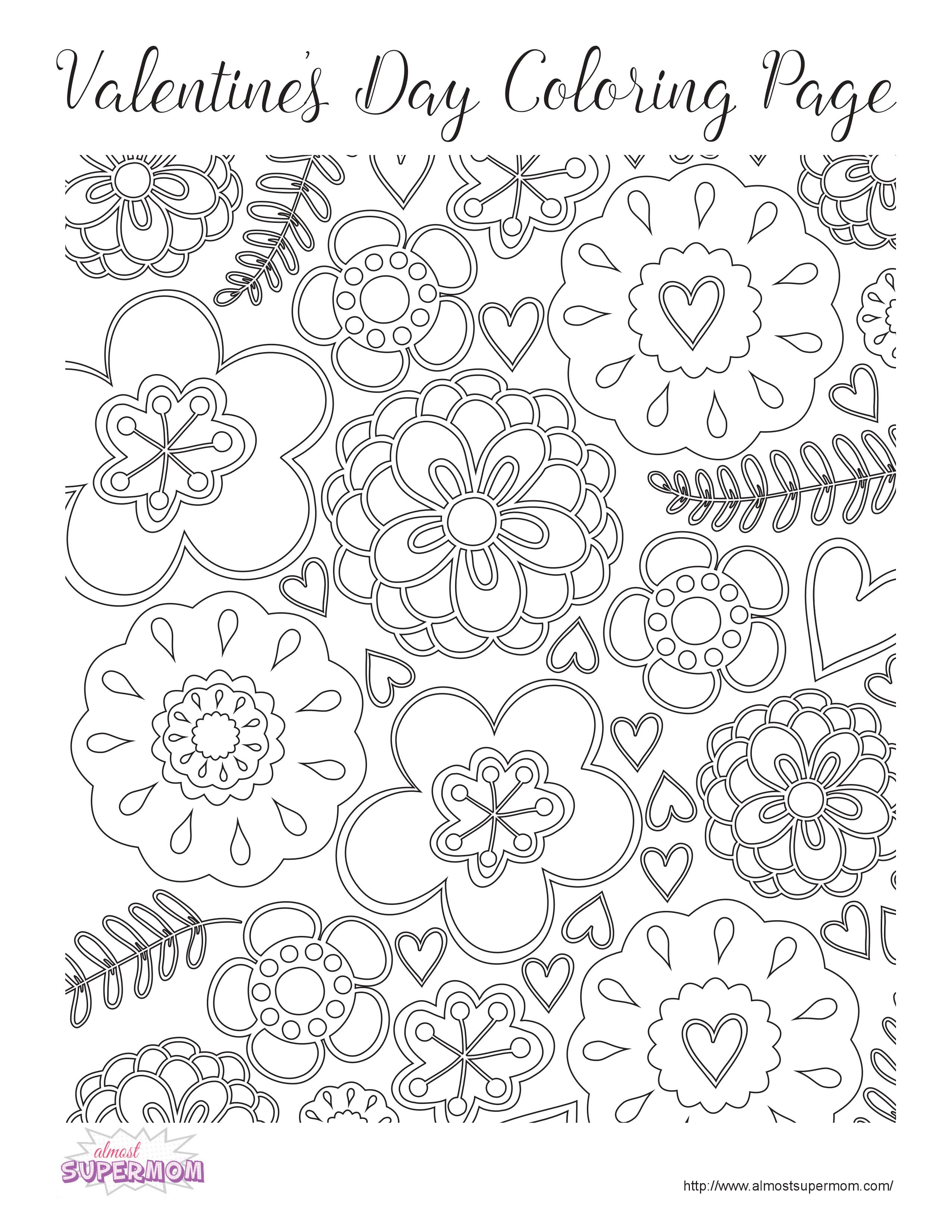 Free Valentine's Day Coloring Pages For Grown Ups 2550x3300 Free Valentine's Day Coloring Pages For Grown Ups