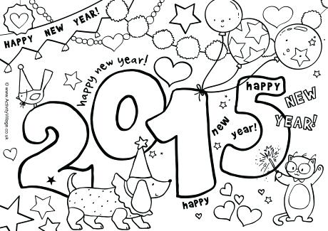 Happy Chinese New Year Colouring Pages Kids Coloring New Years Day 460x325 Happy Chinese New Year Colouring Pages Kids Coloring New Years Day