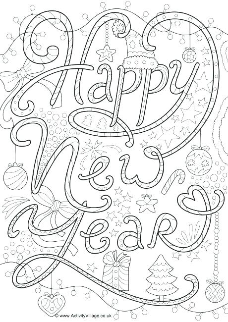 460x650 Happy New Year Coloring Sheet Happy New Year Coloring Pages Lovely