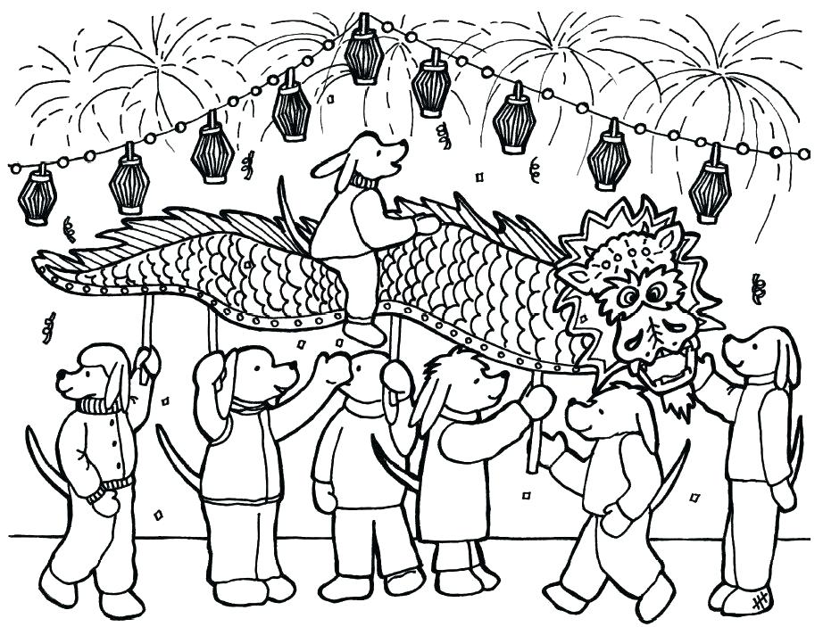 922x703 New Year Coloring Pages Free New Years Coloring Sheets Free Dragon