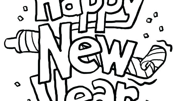 580x329 New Year Coloring Pages