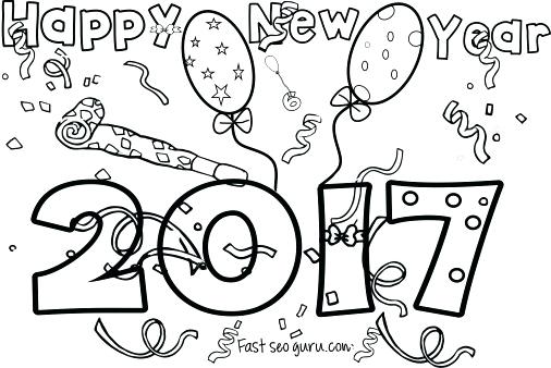 506x338 New Year Coloring Sheets