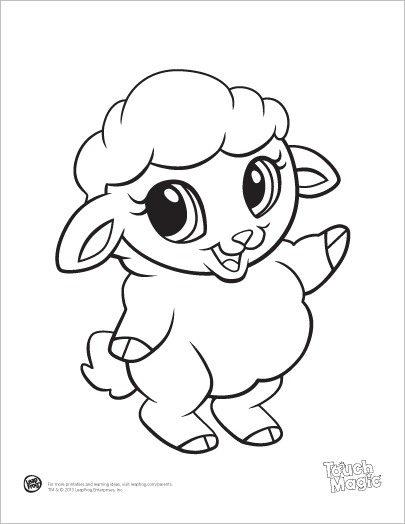 Learning Friends Sheep Baby Animal Coloring Printable 405x524 Learning Friends Sheep Baby Animal Coloring Printable