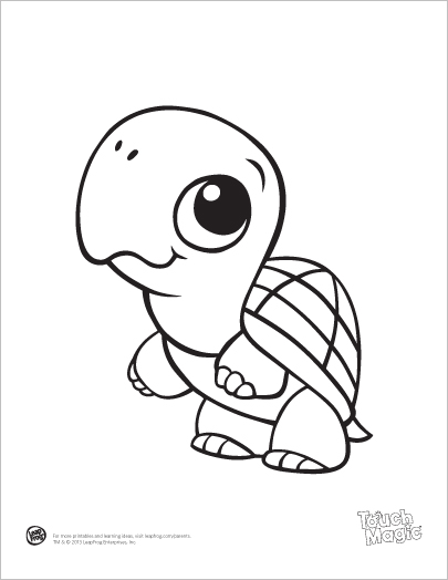 405x524 Learning Friends Turtle Coloring Printable From Leapfrog.