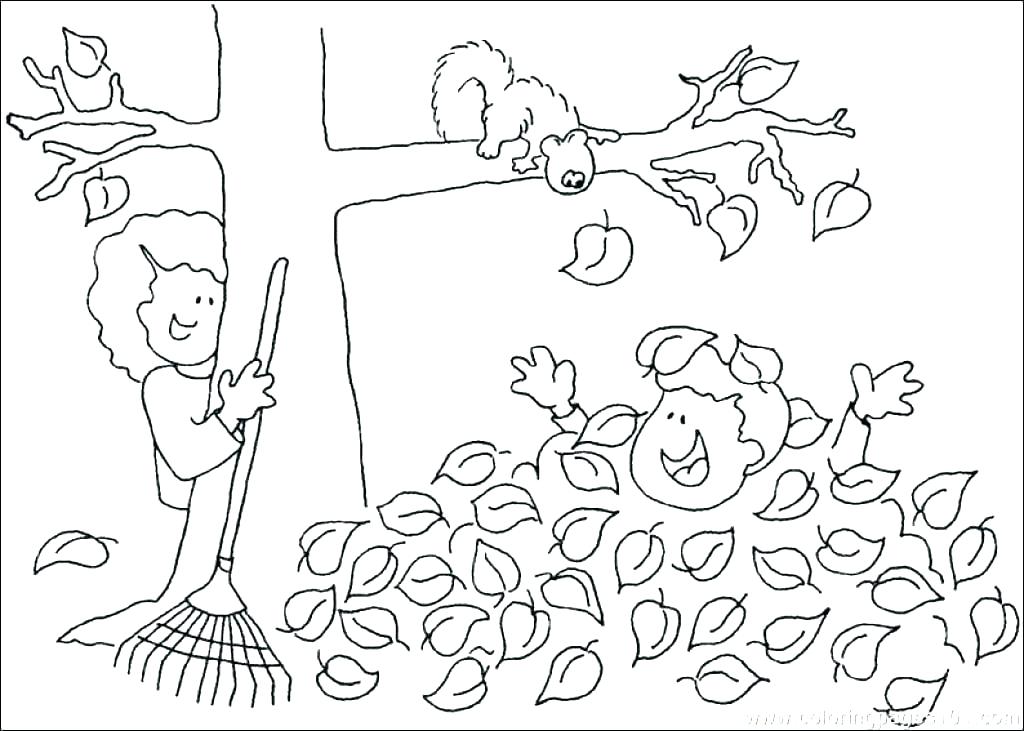 1024x731 Leaf Coloring Pages Printable
