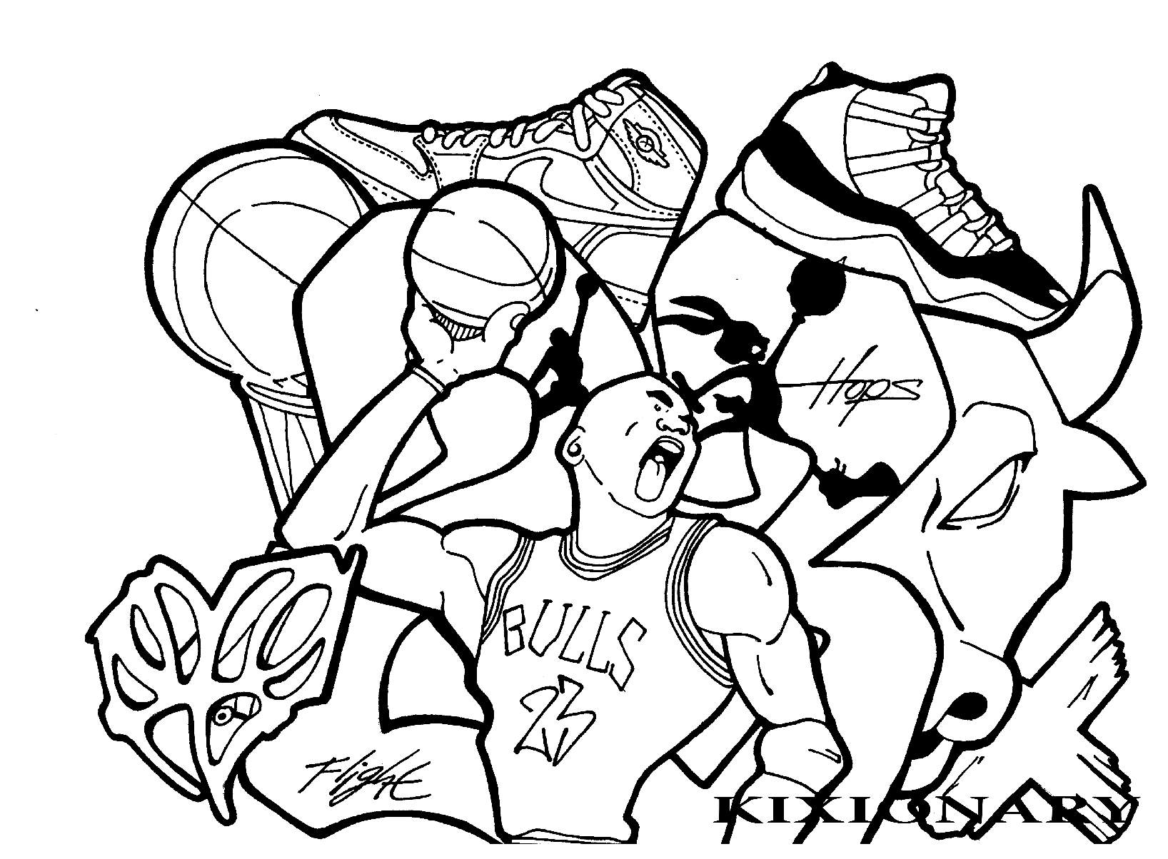 Lebron 11 Coloring Pages