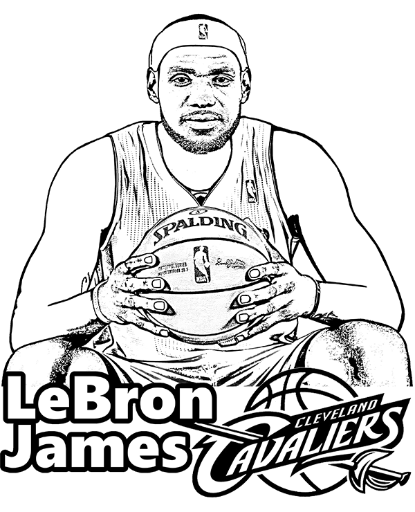 Lebron James Coloring Page, Picture, Sheet To Print Nba 600x740 Lebron James Coloring Page, Picture, Sheet To Print Nba