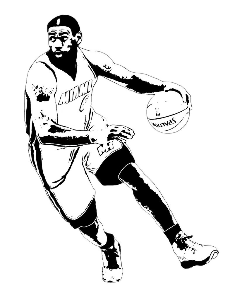 Lebron James Coloring Pages at GetColorings.com | Free printable ...