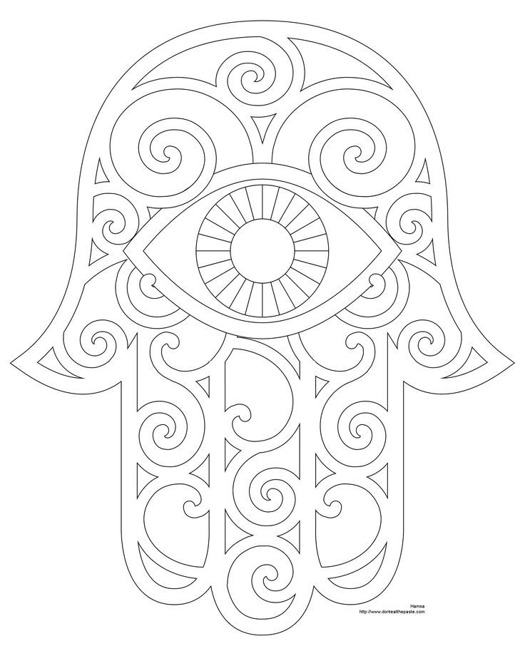 736x920 Hamsa Hand Coloring Page Printable Nursery Ideas