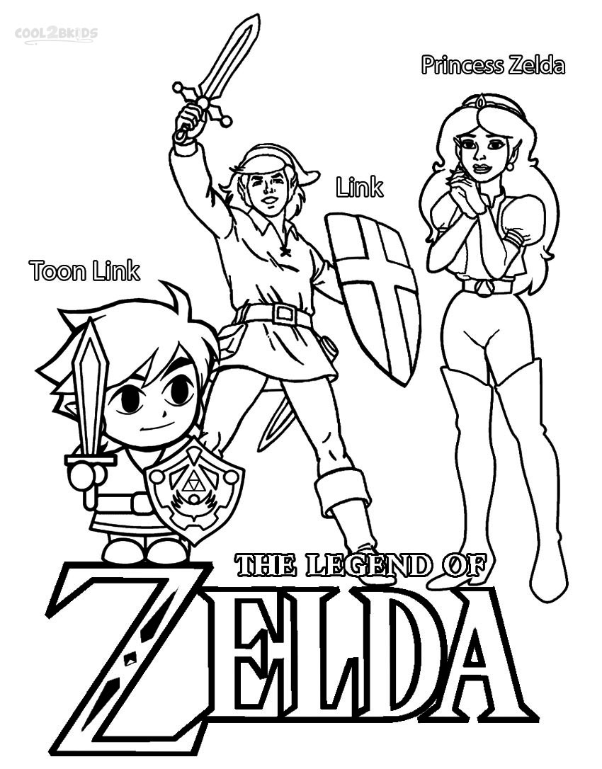 850x1086 Printable Zelda Coloring Pages For Kids Cool2bkids Zelda Coloring