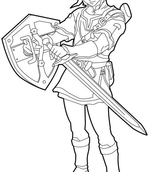 520x600 Legend Of Zelda Coloring Pages Download Coloring Pages Coloring