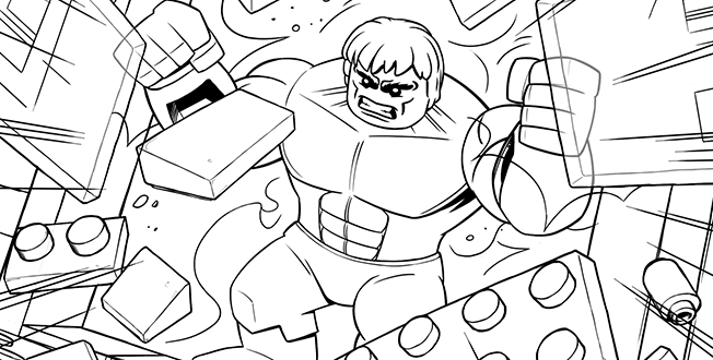 Lego Avengers Coloring Pages