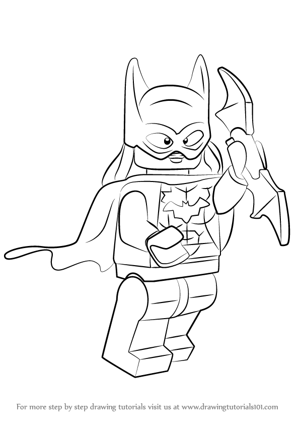 Lego Batgirl Coloring Page For Kids Free Lego Printable Coloring ...