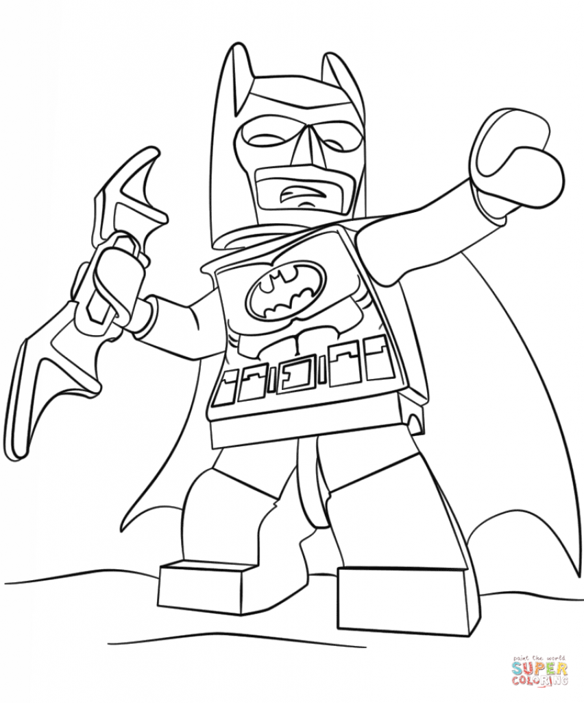 852x1024 Lego Batman Coloring Page Free Printable Coloring Pages Within