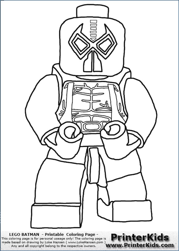 580x812 Lego Batman Coloring Pages