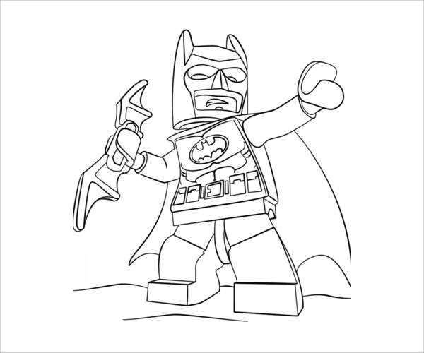 600x500 Batman Coloring Pages