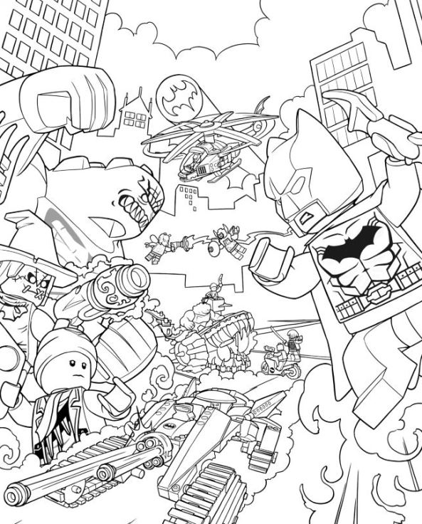 Lego Batman Coloring Pages 593x736 Lego Batman Coloring Pages