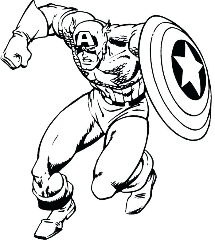 700x791 Superhero Coloring Page As Well As Superhero Captain Coloring