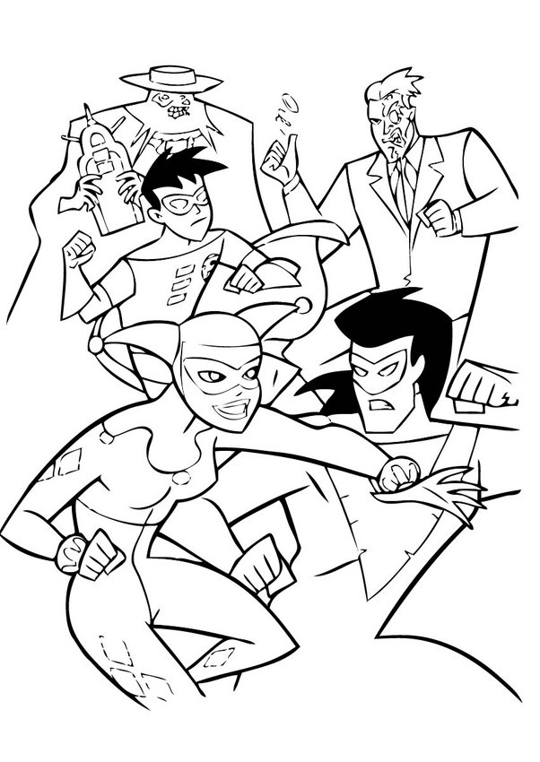 Coloriage Batman7 4 Kids Coloring Pages 602x850 Coloriage Batman7 4 Kids Coloring Pages