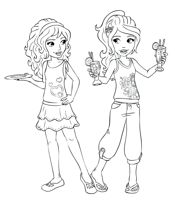 736x880 Lego Friends Coloring Sheets Friends Girl Coloring Pages Printable