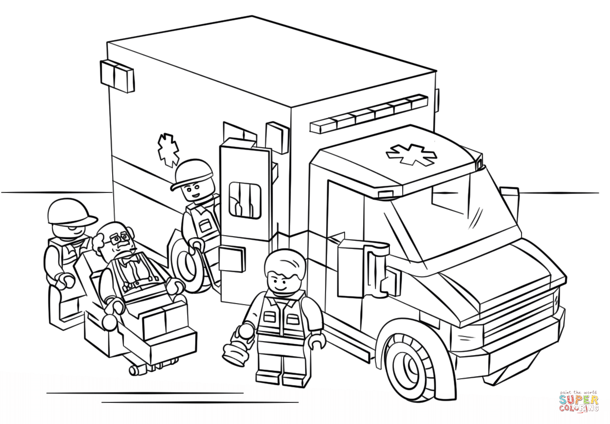 1186x824 Lego Ambulance Coloring Page Lego City Category. Select