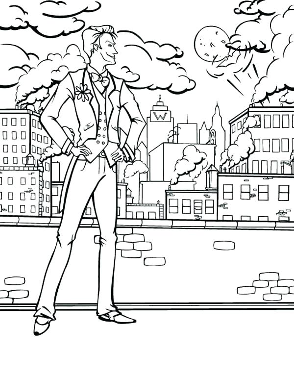 Lego City Coloring Page City Coloring Page Joker Watching City 600x767 Lego City Coloring Page City Coloring Page Joker Watching City