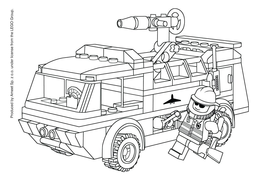 Lego City Coloring Pages Lego City Fire Coloring Pages 1000x707 Lego City Coloring Pages Lego City Fire Coloring Pages