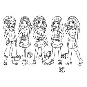 300x300 Coloring Pages Of Lego Friends Lego Friends 3 Images Cute