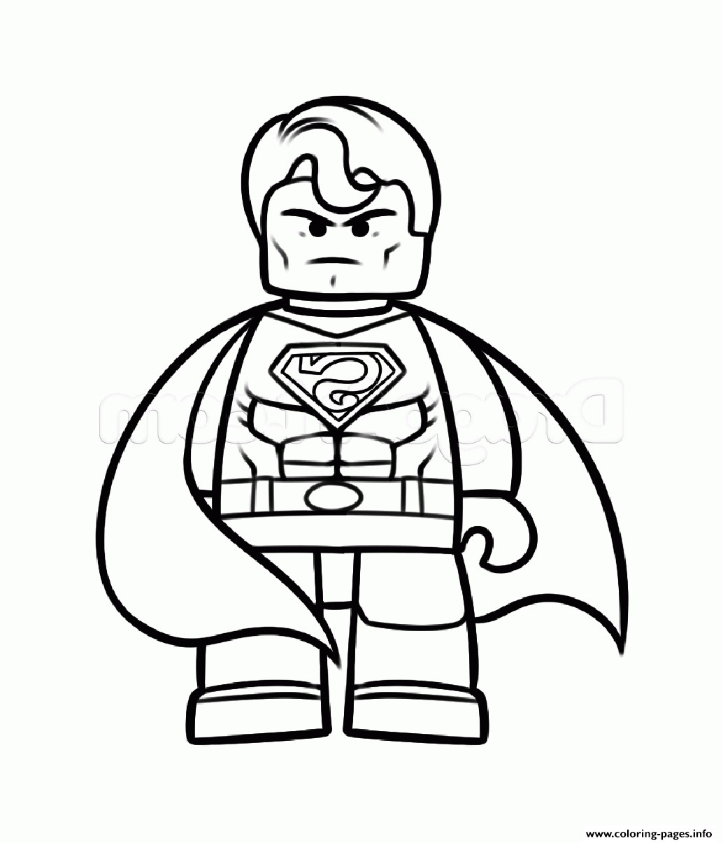 1034x1205 Lego Batman Vs Superman Coloring Pages Best Of Superman Vs Batman
