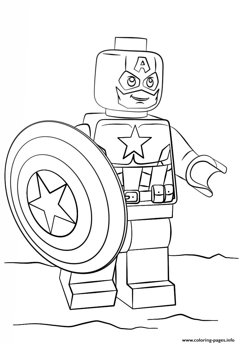 824x1186 Lego Captain America Coloring Pages Printable