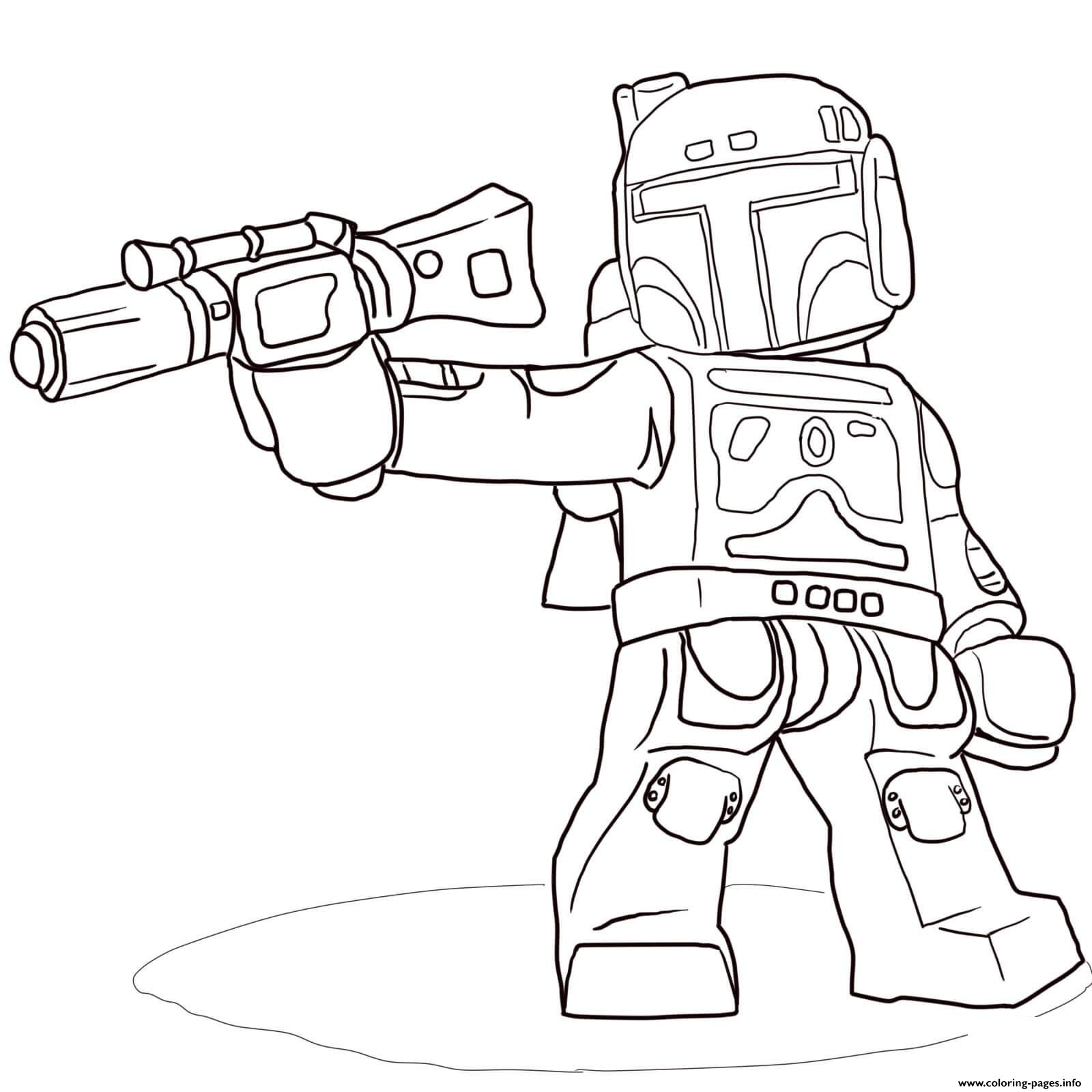 1600x1600 Lego Star Wars Boba Fett Coloring Pages Printable Collection