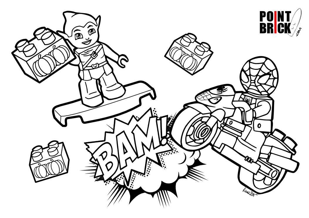 1052x744 Disegni Da Colorare Lego Duplo Marvel Super Heroes