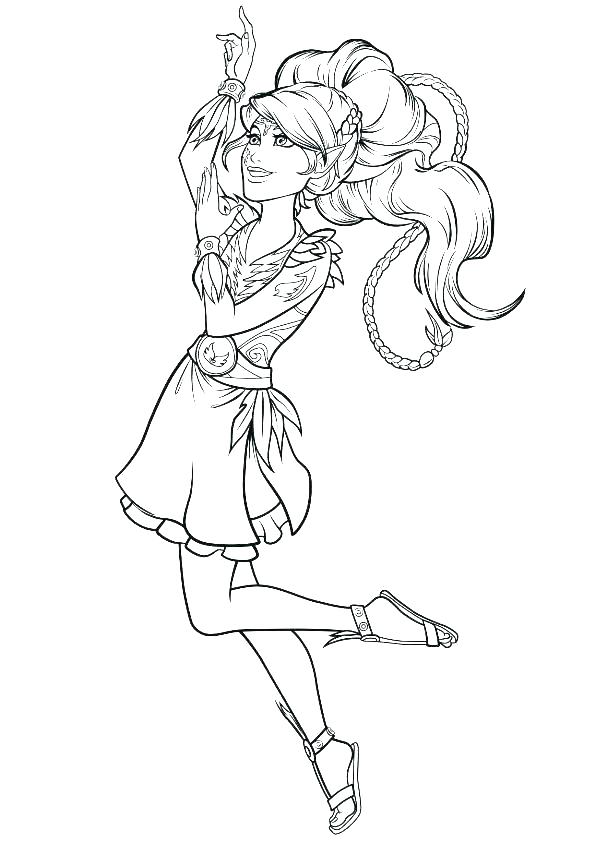 595x842 Elf Coloring Pages Printable Professional