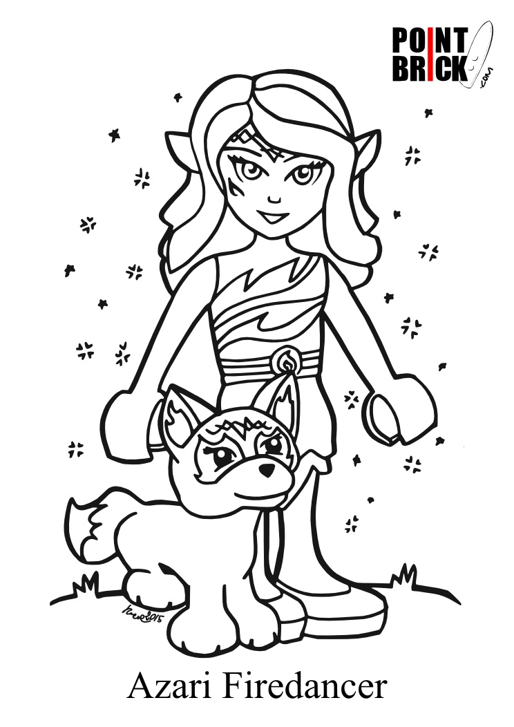 744x1052 Original Lego Elves Coloring Pages