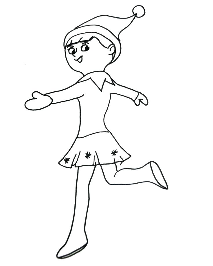 736x920 Coloring Pages Of Elves
