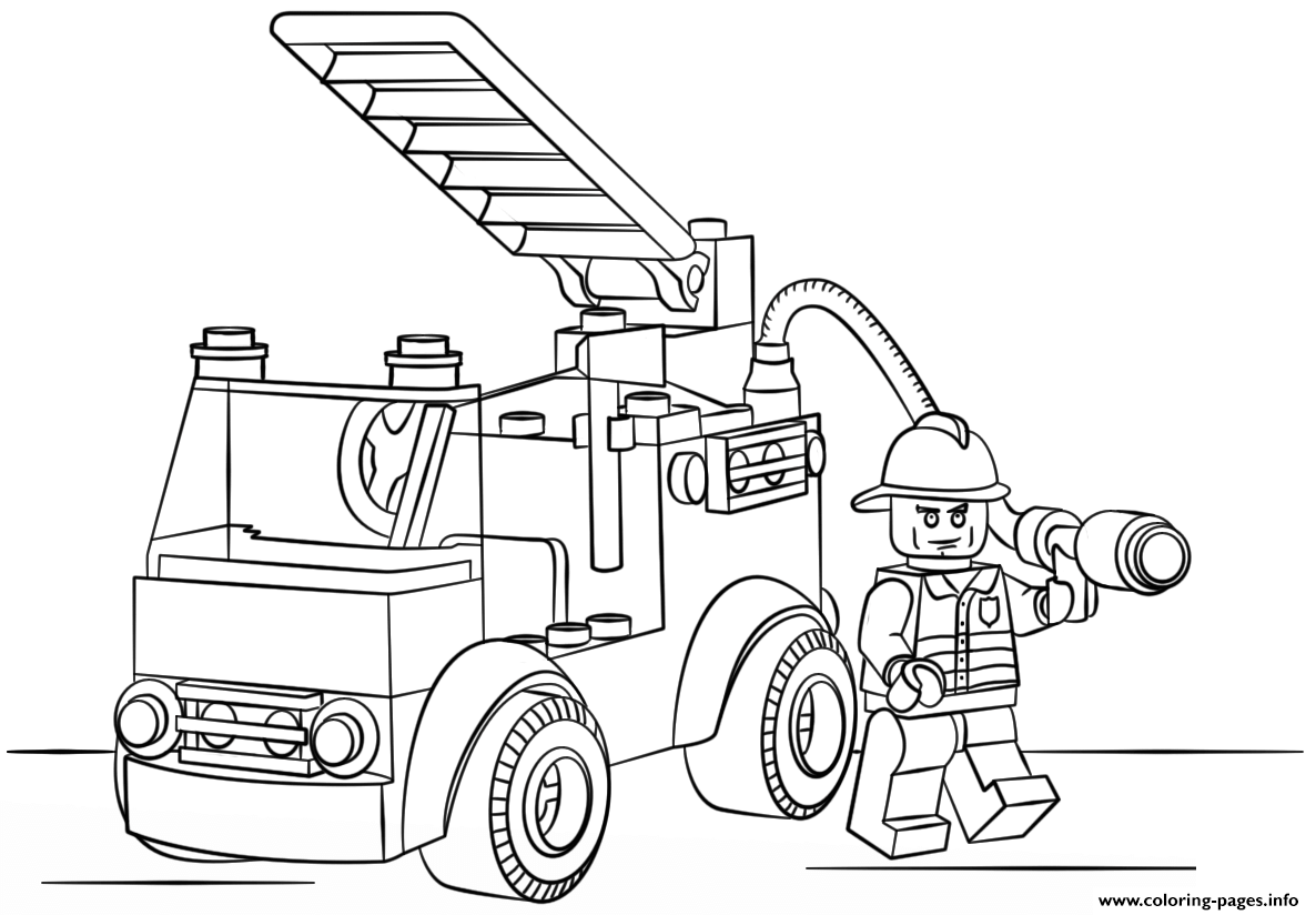 Lego Fire Truck Police Coloring Pages Printable 1186x824 Lego Fire Truck Police Coloring Pages Printable