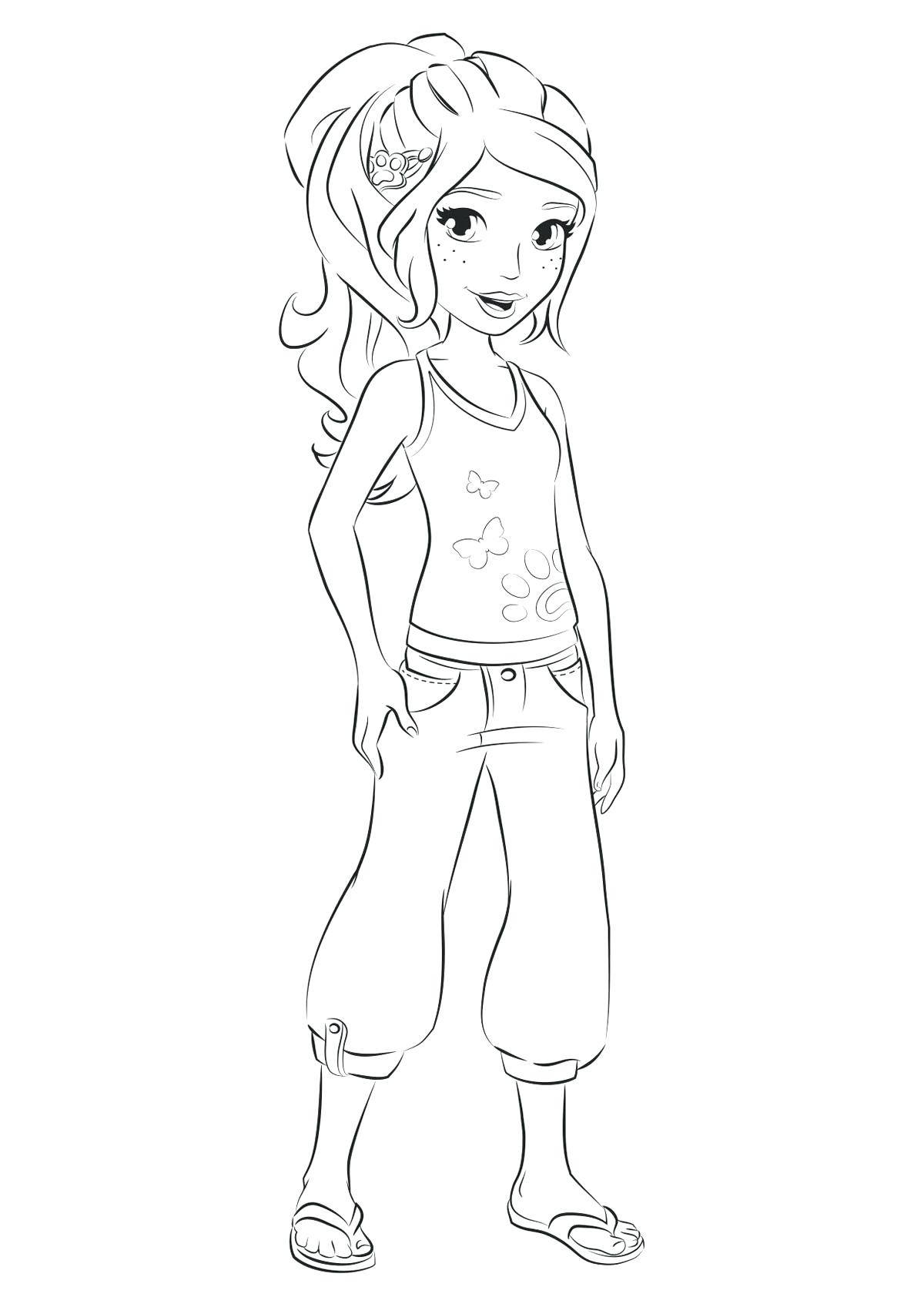 Lego Friends Coloring Pages To Print Free 1200x1697 Lego Friends Coloring Pages To Print Free