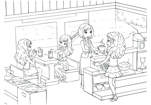 618x428 Brilliant Enchanting Lego Friends Coloring Pages To Print Best