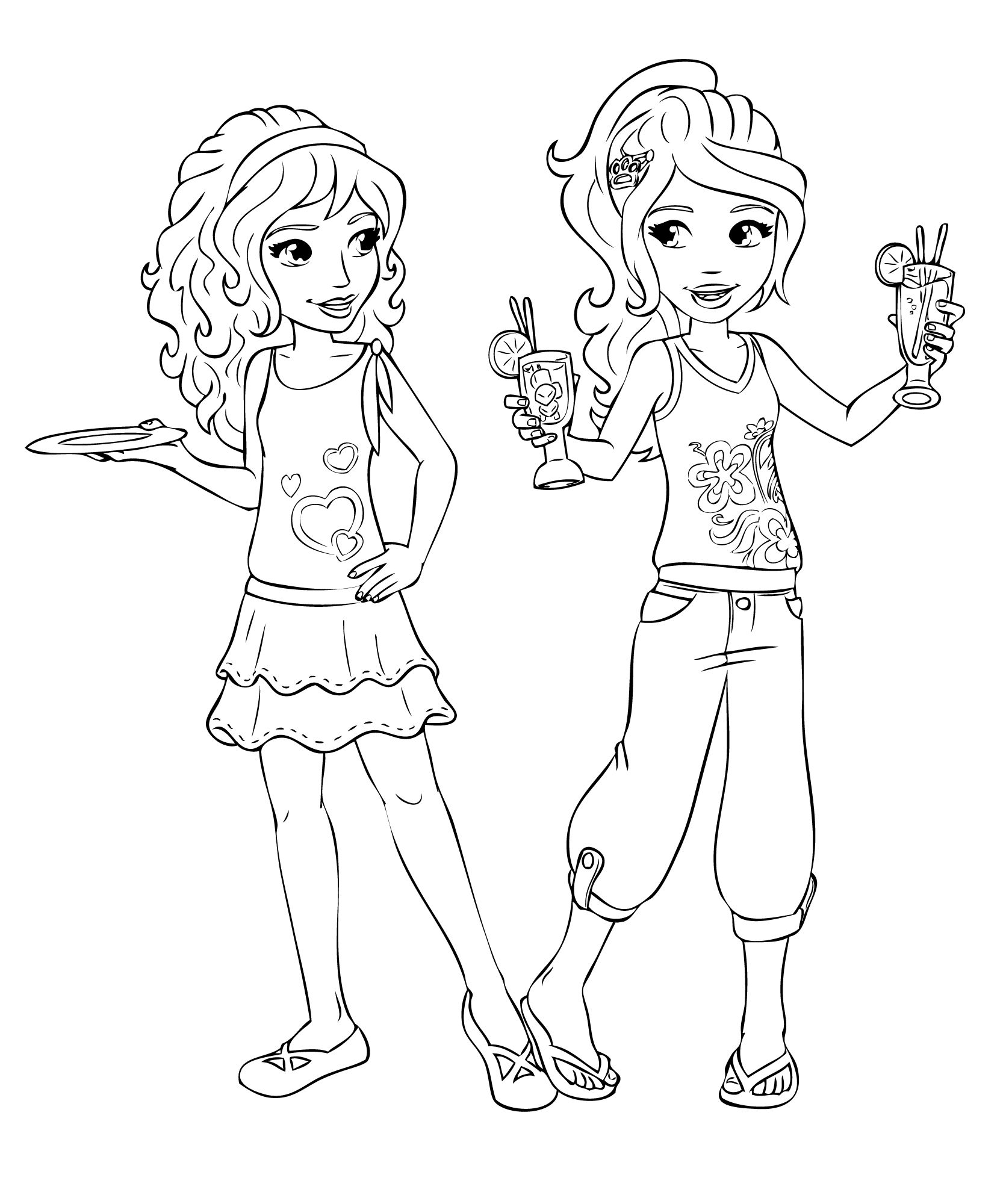 1671x2000 Lego Friends Coloring Pages Para Colorear De Los Amigos