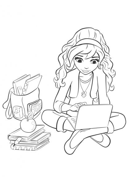 Lego Friends Olivia Coloring Pages